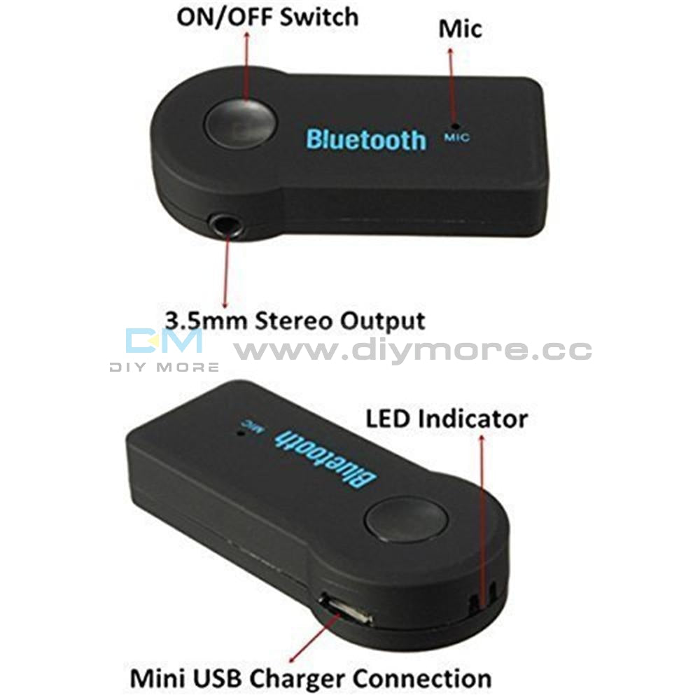 3.5Mm Wireless Usb Mini Bluetooth Aux Stereo Audio Music Car Adapter Receiver Module