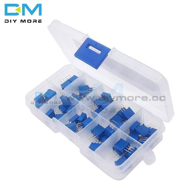 50Pcs/lot 3296W Multiturn Trimmer Potentiometer Kit High Precision 3296 Variable Resistor 500R 1K 2K