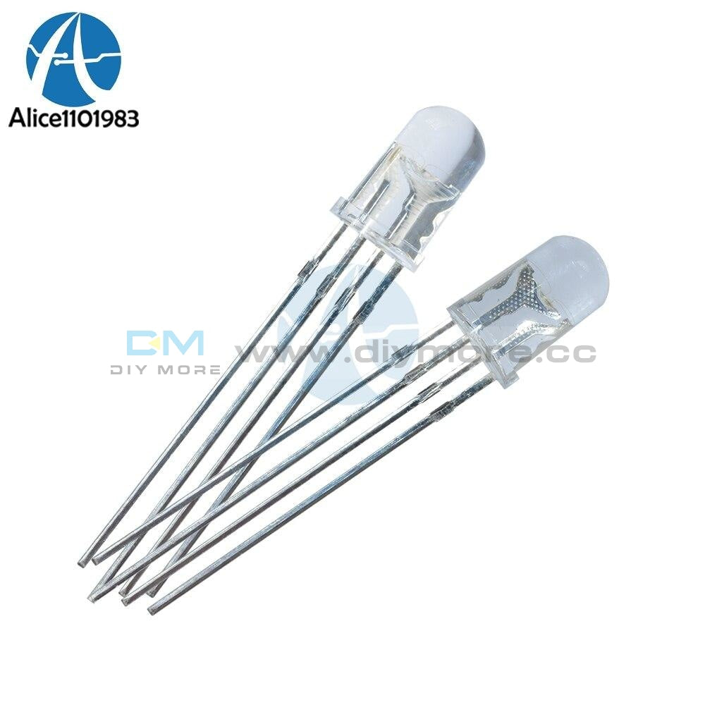 50Pcs Multicolor 5Mm 4Pin Rgb Led Diode Light Lamp Tricolor Round Common Anode Led 5 Mm Emitting Red