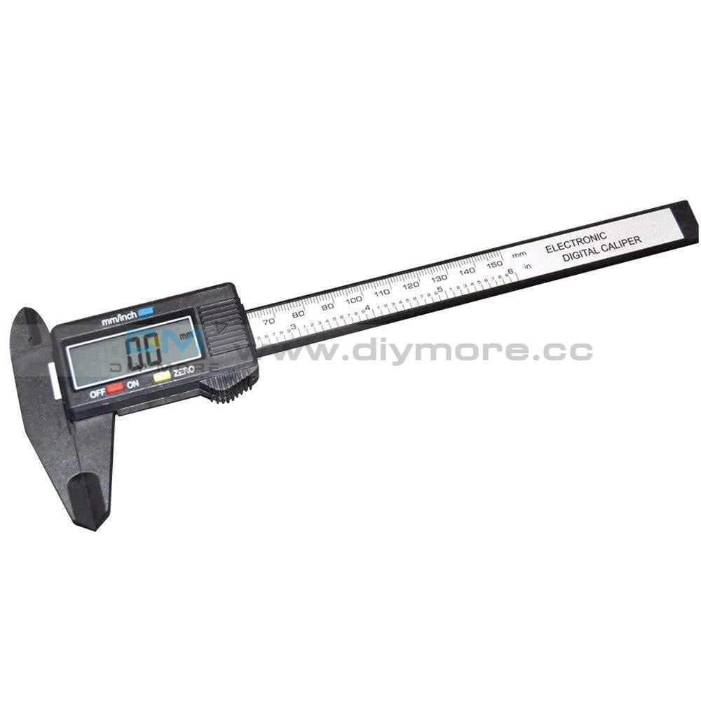 150Mm 6Inch Lcd Digital Electronic Display Carbon Fiber Vernier Caliper Gauge Micrometer Measuring