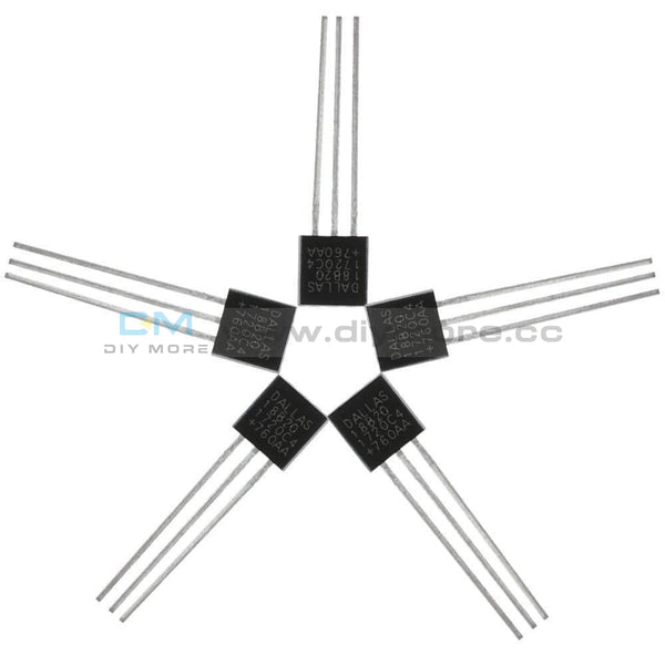 DALLAS DS18B20 3 Pins Wire Digital Thermometer Temperature IC Sensor ...