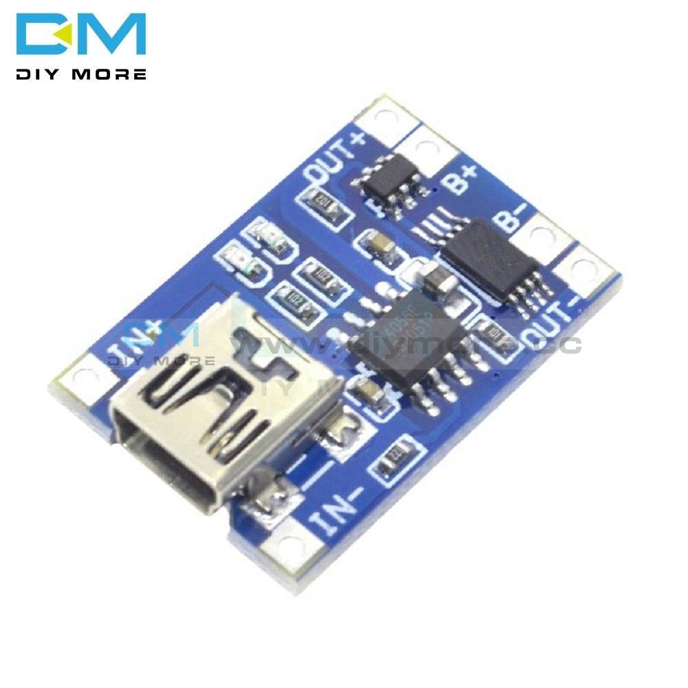 5Pc Type C/micro/mini Usb 5V 1A Li Ion 18650 Tc4056A Lithium Battery Charging Board Charger Module