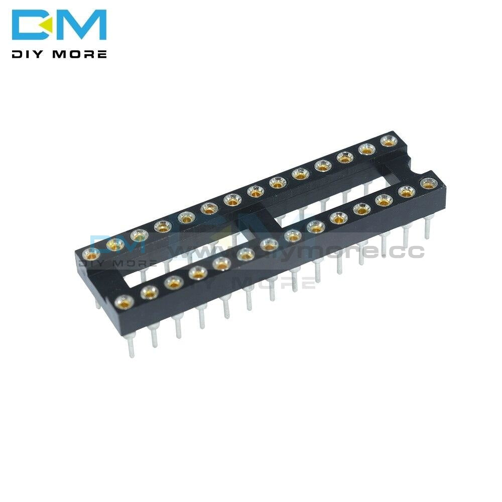 5Pcs 28 Pin Dip Sip Round Ic Sockets Adaptor Solder Type Narrow Scoket Diy Kit 28Pin Integrated