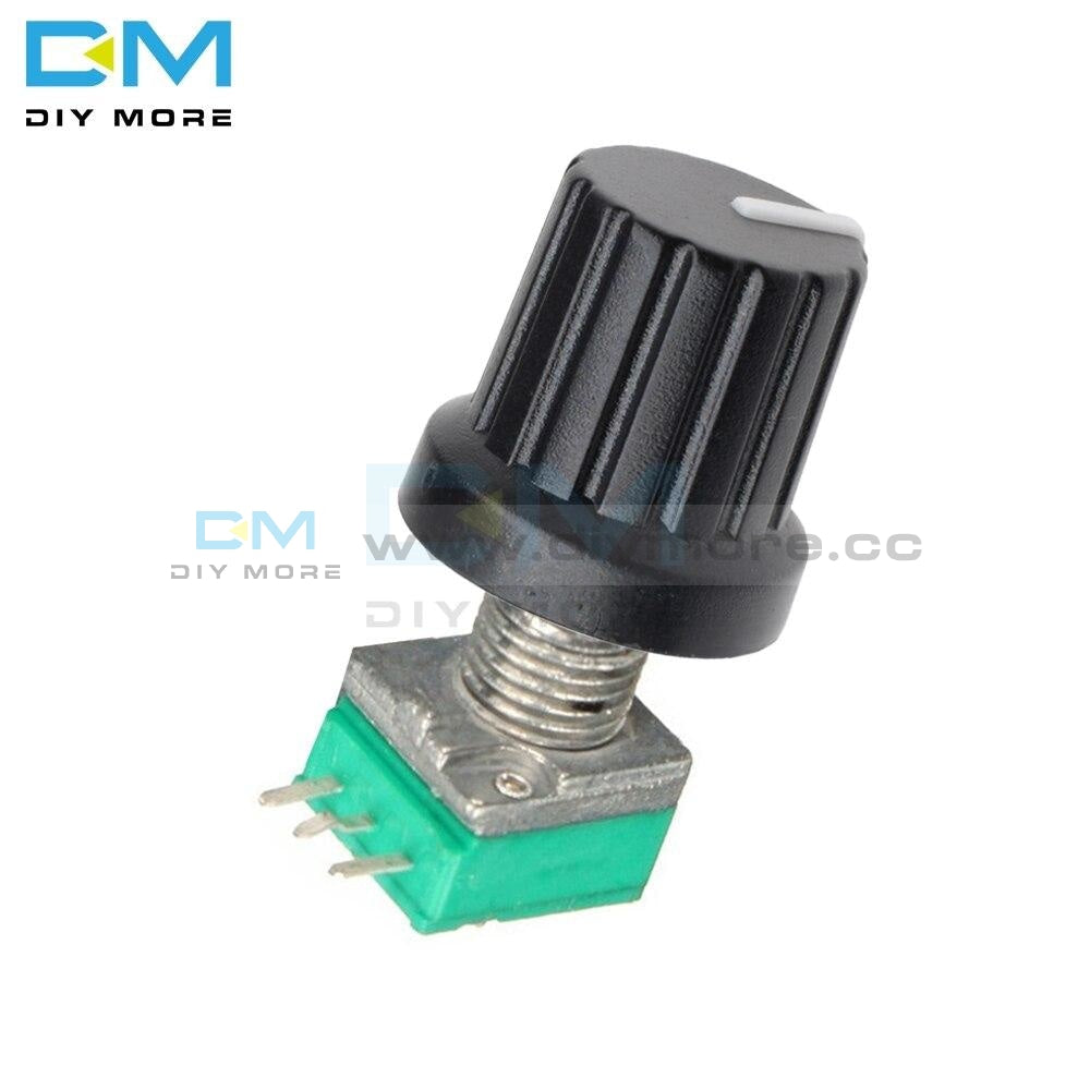 5Pcs 6Mm 3 Pin Knurled Shaft Single Linear B Type B5K B10K B20K B50K B100K B500K Ohm Rotary
