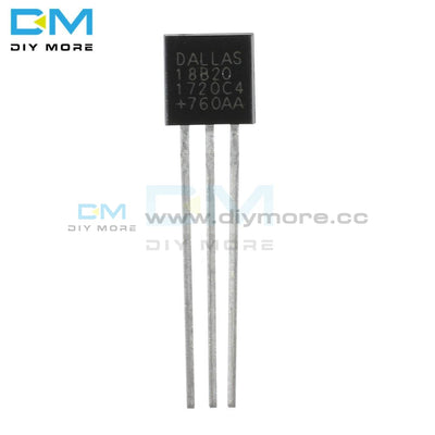 5Pcs Ds18B20 18B20 To 92 Chips Temperature Sensor Ic Programable 3V 5.5V Vdd Dq Gnd 3 Pin 3Pin