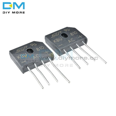 5Pcs High Temperature Soldering Kbu810 Kbu 810 8A 1000V Diode Bridge Rectifier Single Phase Diy