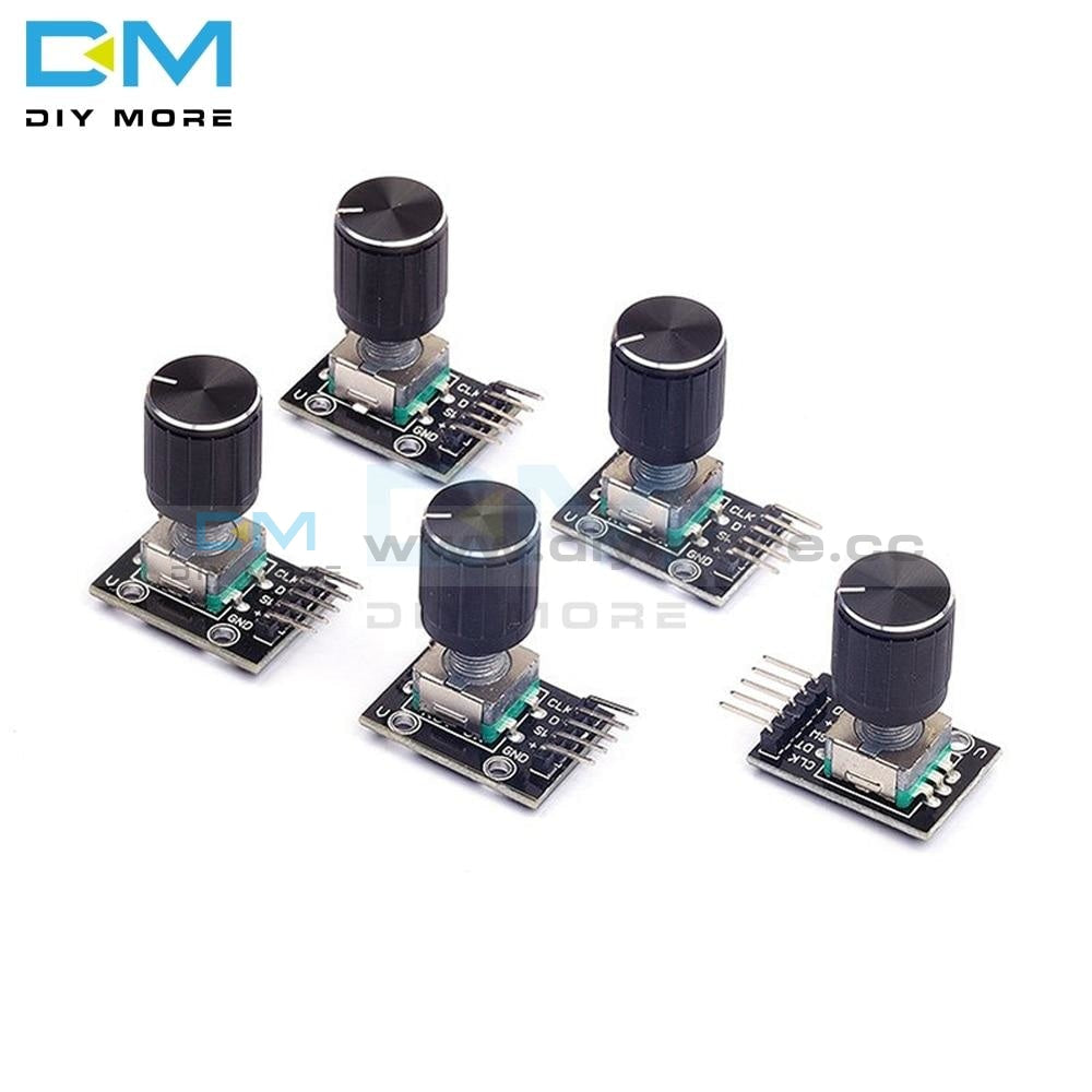 5Pcs Ky 040 360 Degrees Rotary Encoder Module For Arduino Development Board Brick Switch With Pins