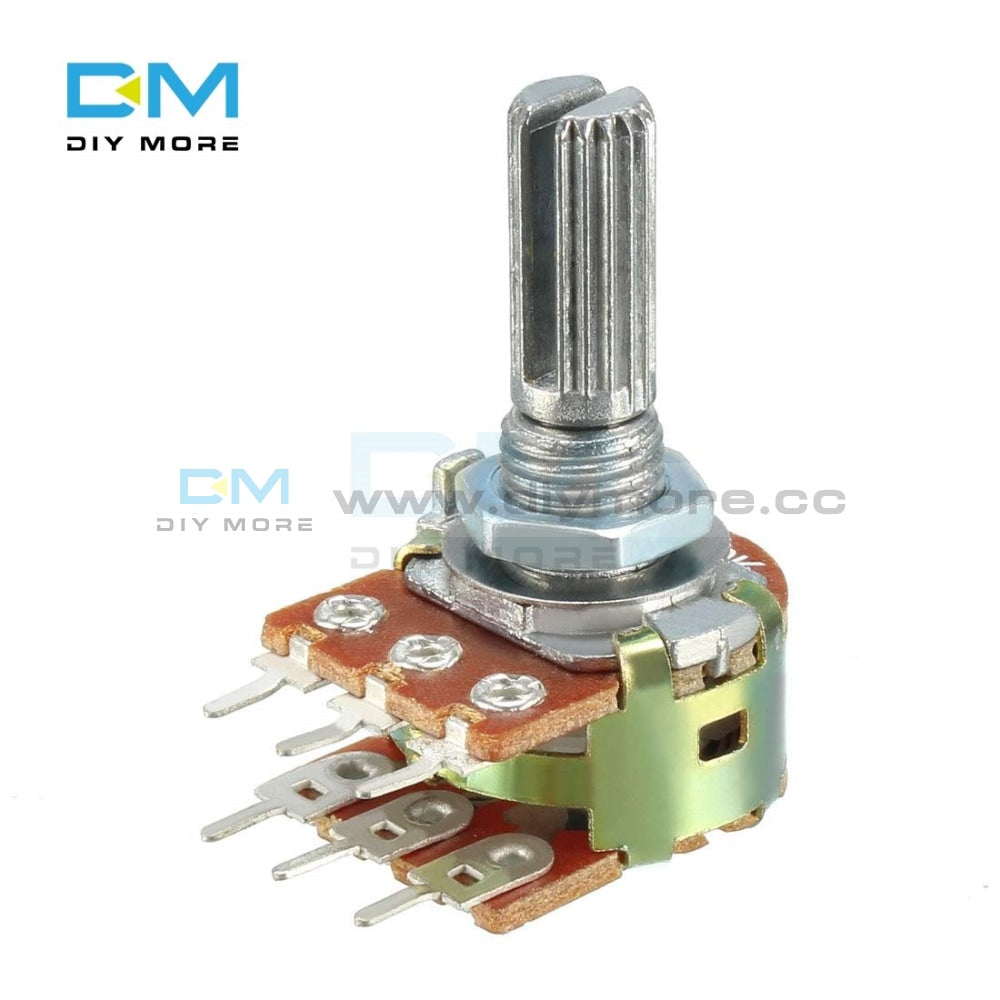 5Pcs Potentiometer Resistor Linear Taper Rotary For Arduino 1K 2K 5K B10K 20K 50K 100K 250K 500K 1M