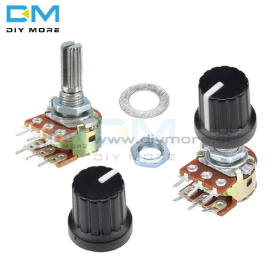 5Pcs Potentiometer Resistor Linear Taper Rotary For Arduino 1K 2K 5K B10K 20K 50K 100K 250K 500K 1M