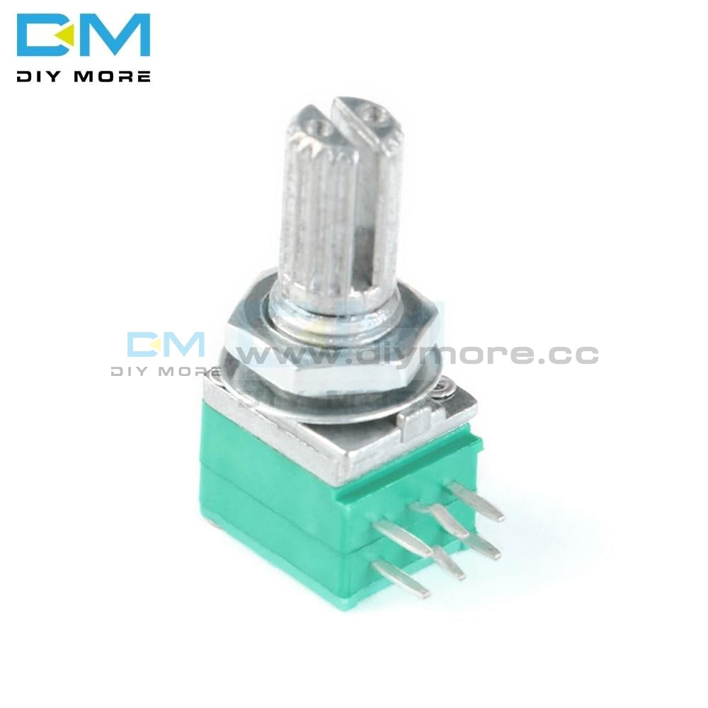 5Pcs Rotary Potentiometer 6Mm 6 Pin 6Pin 6P Knurled Shaft Single Linear B Type B10K Ohm 5K 10K 20K