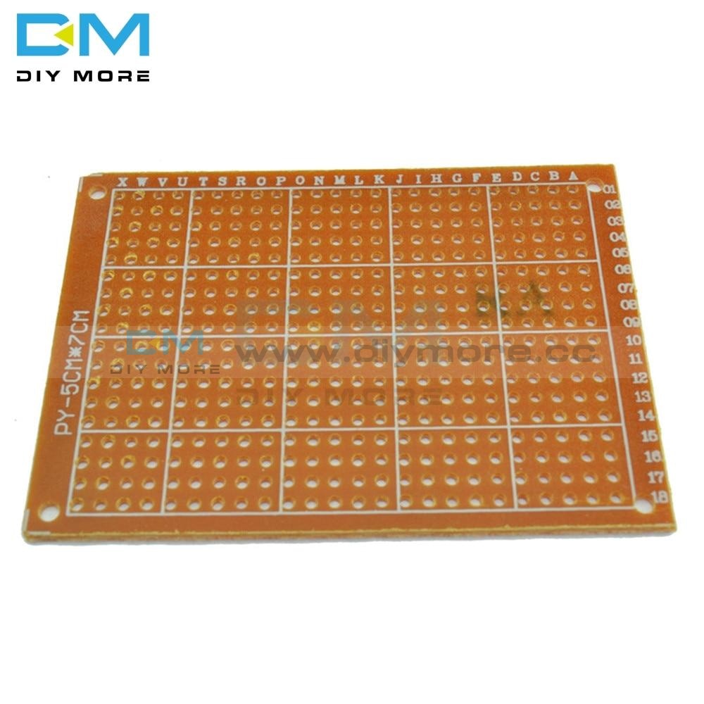 5Pcs Universal Pcb Board 5 X 7 Cm 2.54Mm Diy Prototype Paper Printed Circuit Panel 5X7Cm 50X70Mm 5X7