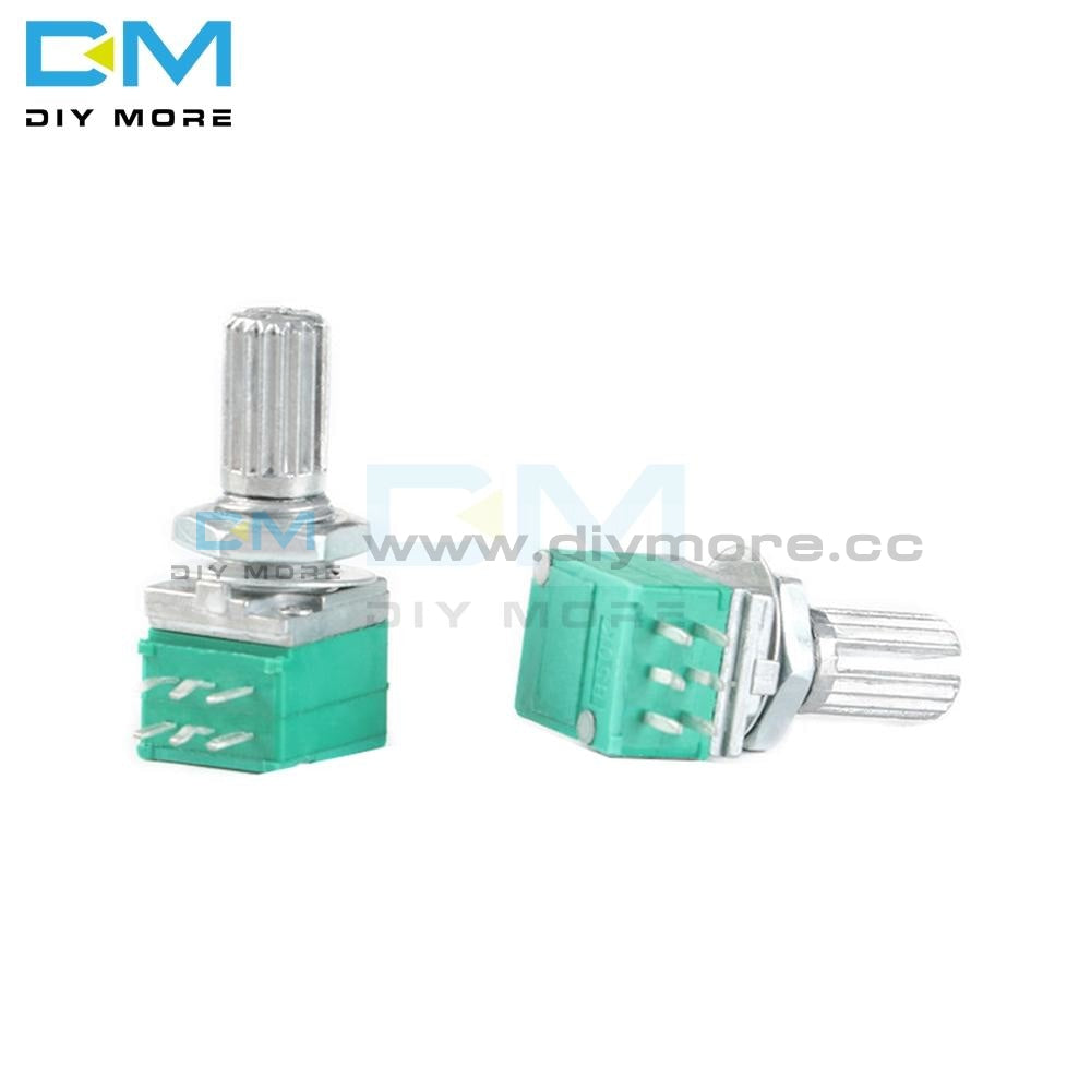 5Pcs Lot 5K 10K 20K 50K 100K Rotary Potentiometer 6Mm Knurled Shaft Single Linear B Type B10K Ohm 6