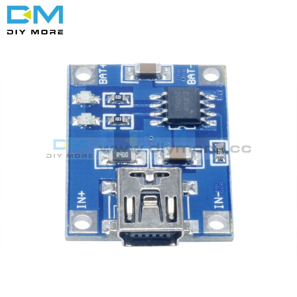 5Pcs Lot Tp4056 Mini Usb 5V 1A 18650 Lithium Battery Charger Board With Led Indicator Over Charge