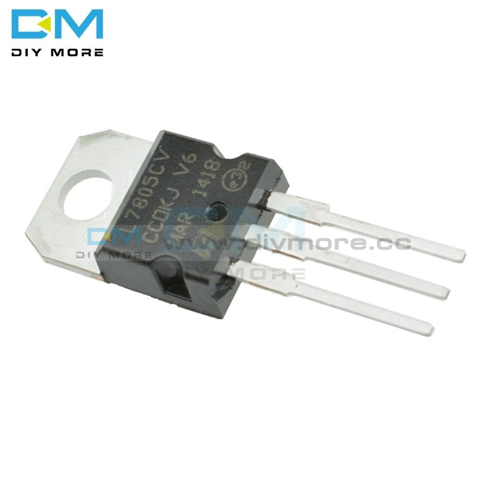 5Pcs To 220 Lm7805 L7805 7805 Voltage Regulator Ic Chip Integrated Circuits