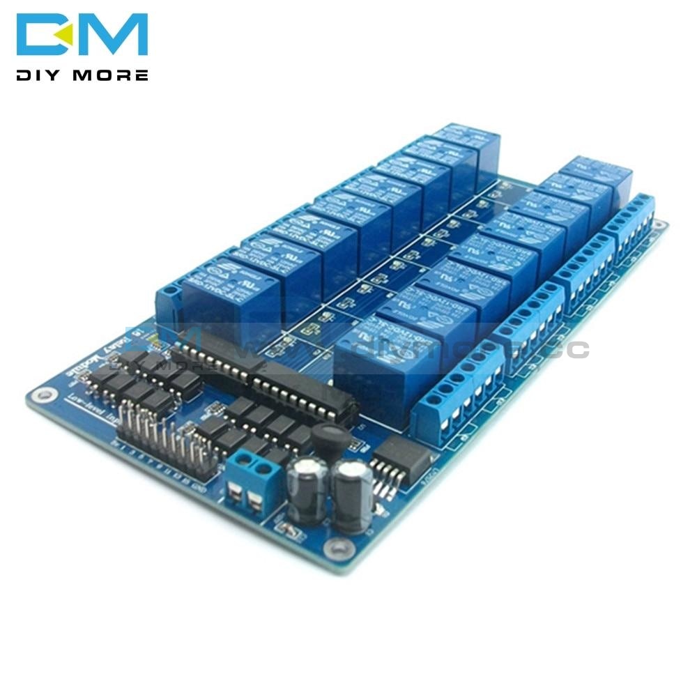 5V 16 Channel Relay Board Module For Arduino Arm Pic Avr Dsp Electronic Plate Belt Optocoupler