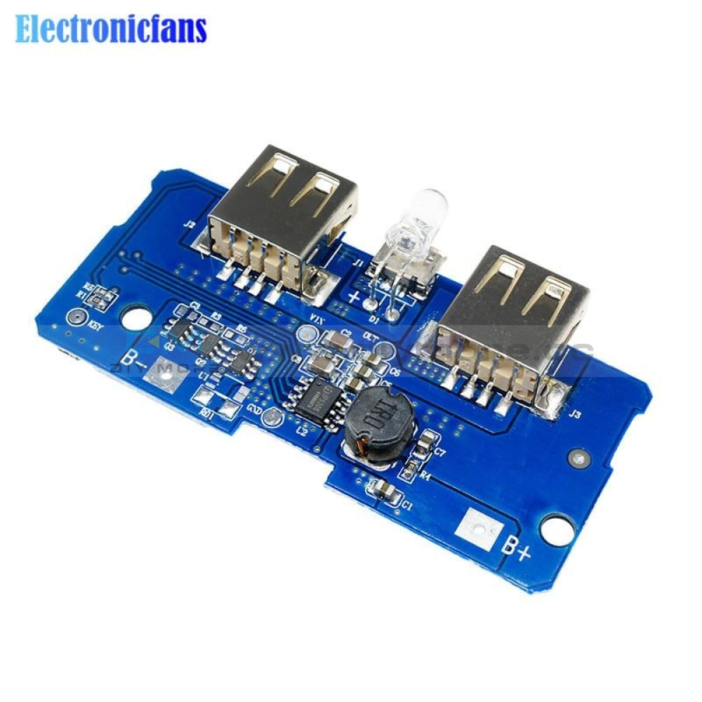 5V 2A Dual USB Power Bank Mobile Charger Board Circuit Output Step