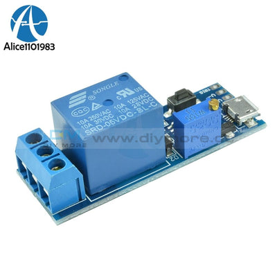 5V 30V Micro Usb Power Delay Relay Timer Control Module Trigger Switch Ac 250V 10A Dc For Burglar