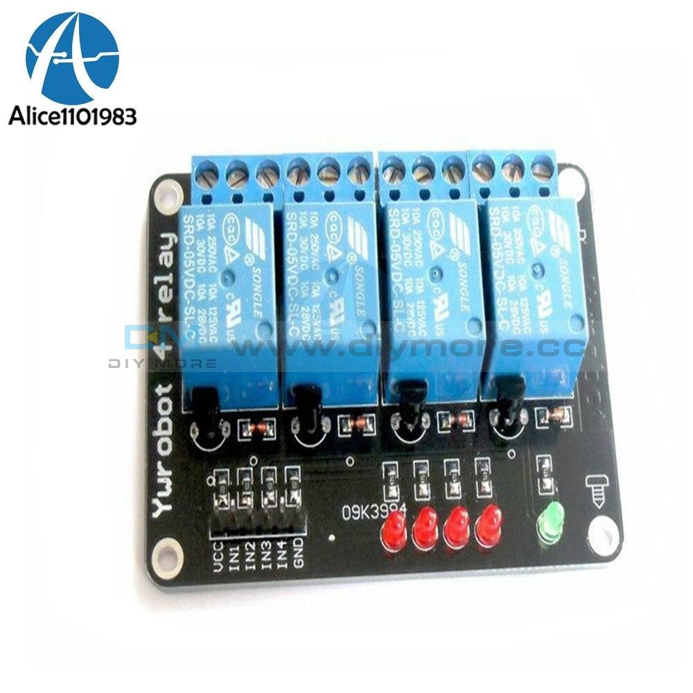 5V 4 Channel 4Ch Relay Module For Pic Avr Dsp Arm Msp430 Arduino Smart Electronic Way Integrated