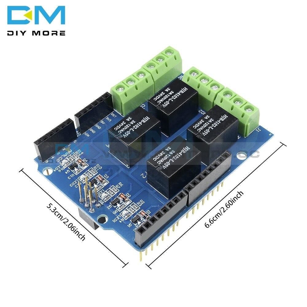 5V 4 Four Channel Module Relay Shield Interface For Arduino Signal Control Power Expansion Drive