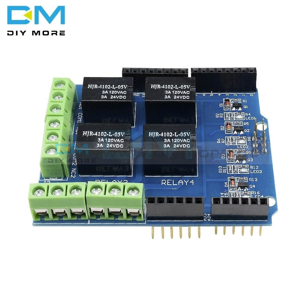 4 M Module Switch Arduino 5V 4 Four Channel Module Relay Shield Interface For Arduino Signal Con ...