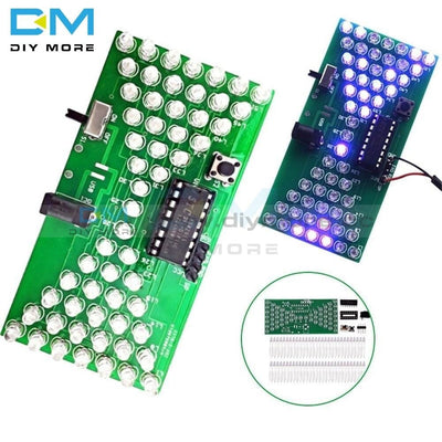 5V Electronic Hourglass Diy Kit Funny Electric Production Kits Precise With Led Lamps Double Layer