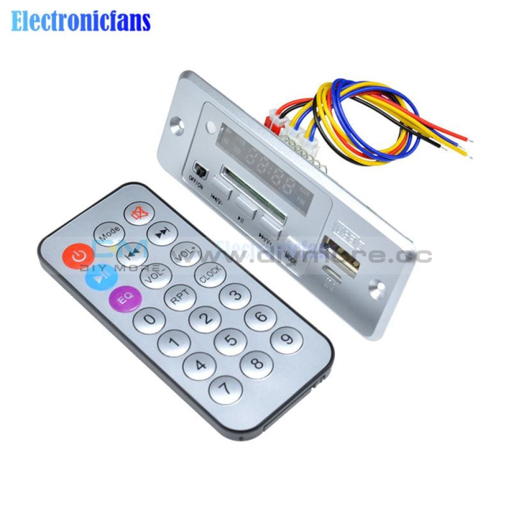 5V Mini Car Mp3 Decoder Board Bluetooth Call Decoding Module Wav U Disk Tf Card Usb With 2*3W