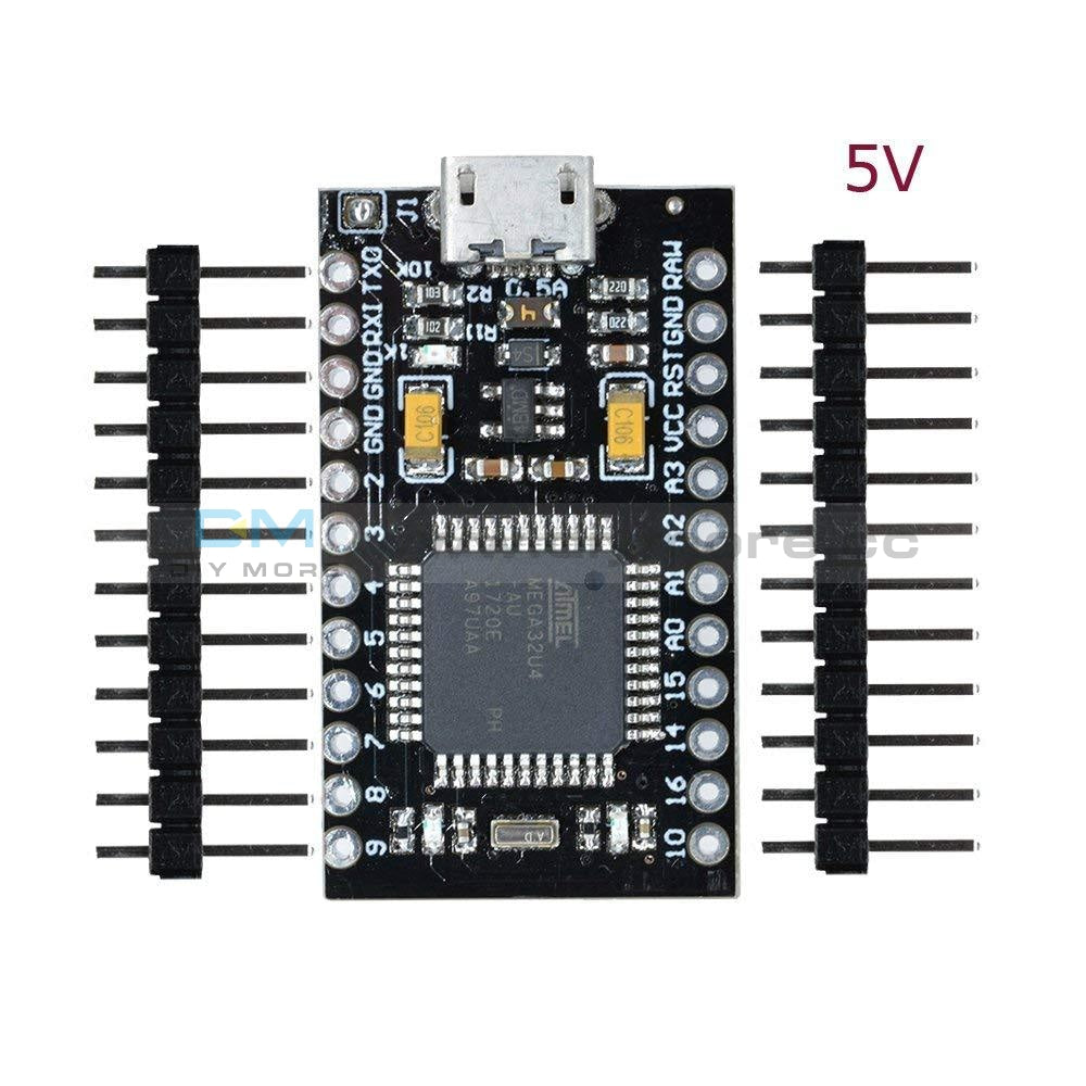 Pro Micro Atmega32U4-Au 3.3V/8M 5V/16M Module Board With 2 Row Pin Header For Arduino Leonardo