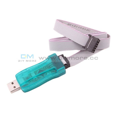 Usbasp Usbisp Avr Programmer Adapter With 10 Pin Cable Green Protection Case Module
