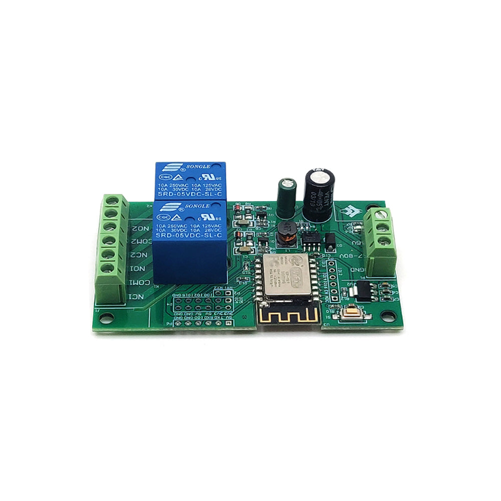 5V Power Supply ESP8266 WIFI Dual Channel Relay Module ESP-12F Development Doard