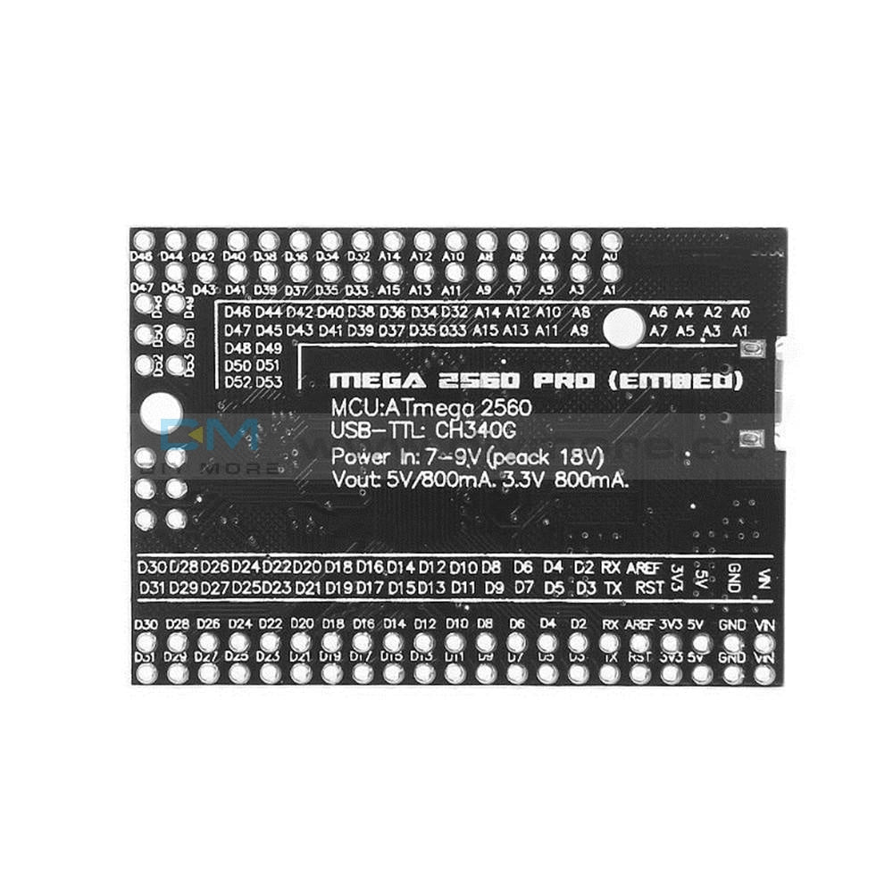 Mini MEGA 2560 Pro Micro USB CH340G ATMEGA2560-16AU For Arduino – diymore