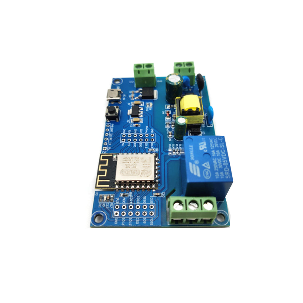 AC/DC Power Supply ESP8266 WiFi Single Relay Channel Module ESP-12F Development Board