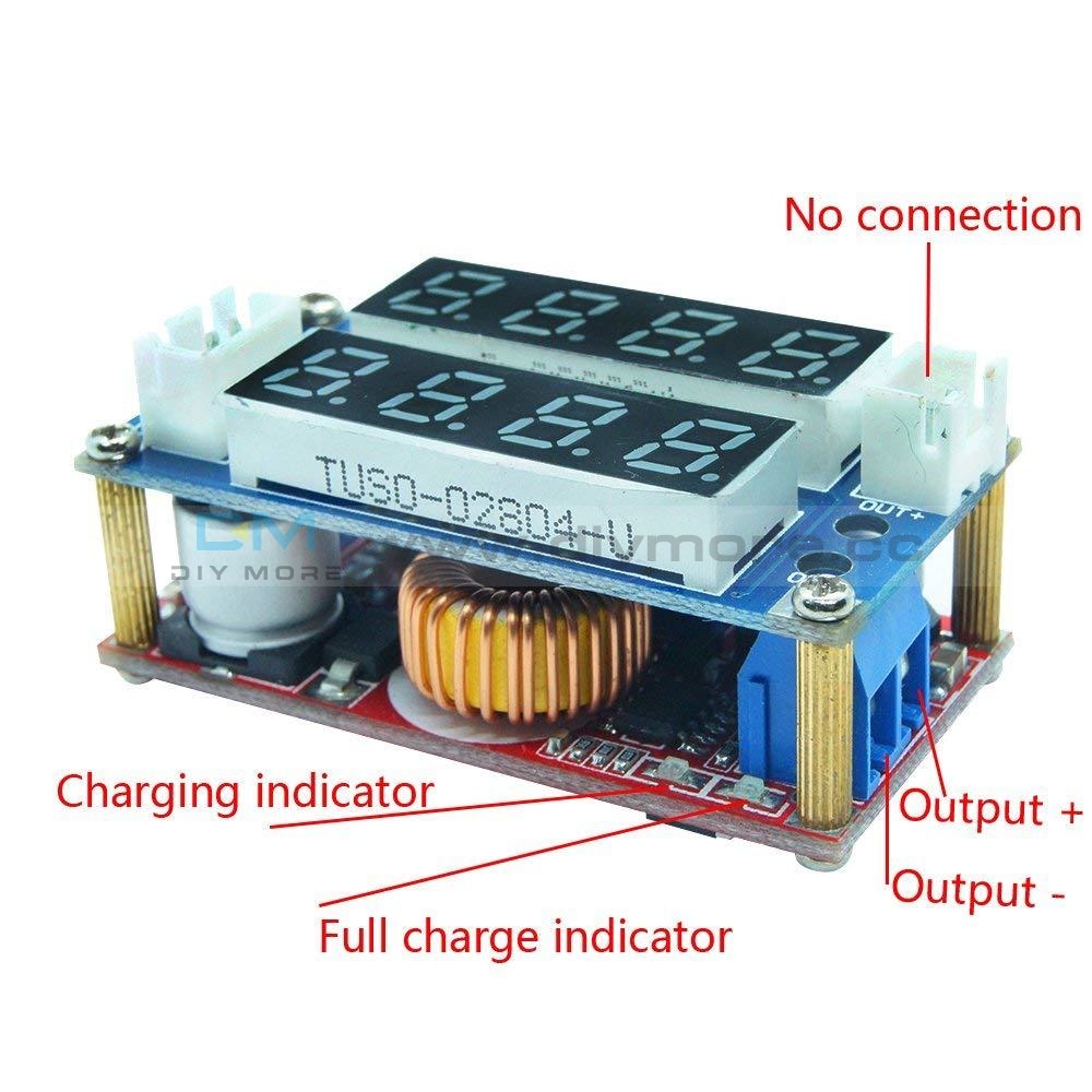 Ammeter Display Module CC/CV Adjustable 5A Step Down Charge LED Panel Voltmeter Ammeter Displ ...