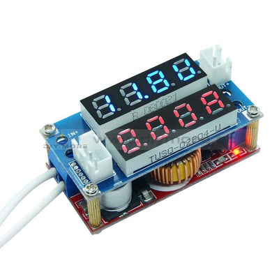 Cc/cv Adjustable 5A Step Down Charge Led Panel Voltmeter Ammeter Display Module Red Red/ Blue