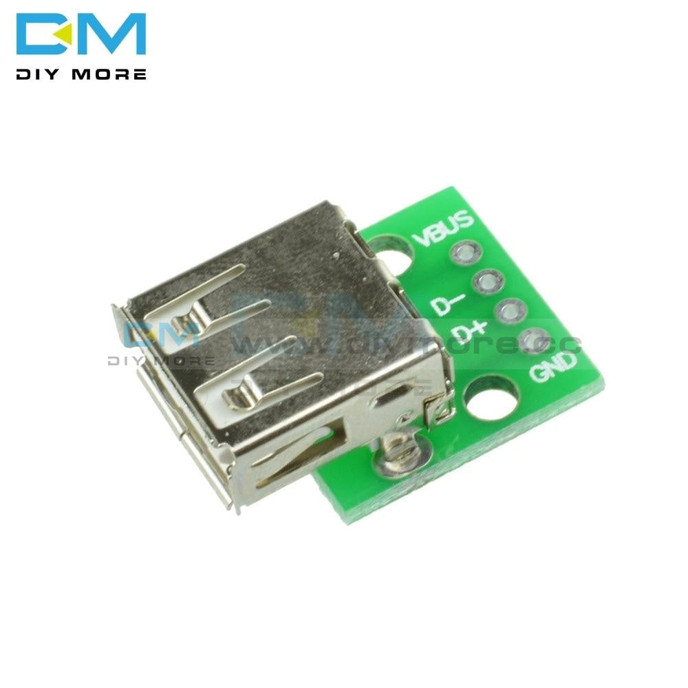 5Pcs Type A Female Usb To Dip 2.54Mm Pcb Board Adapter Converter Module For Arduino Integrated