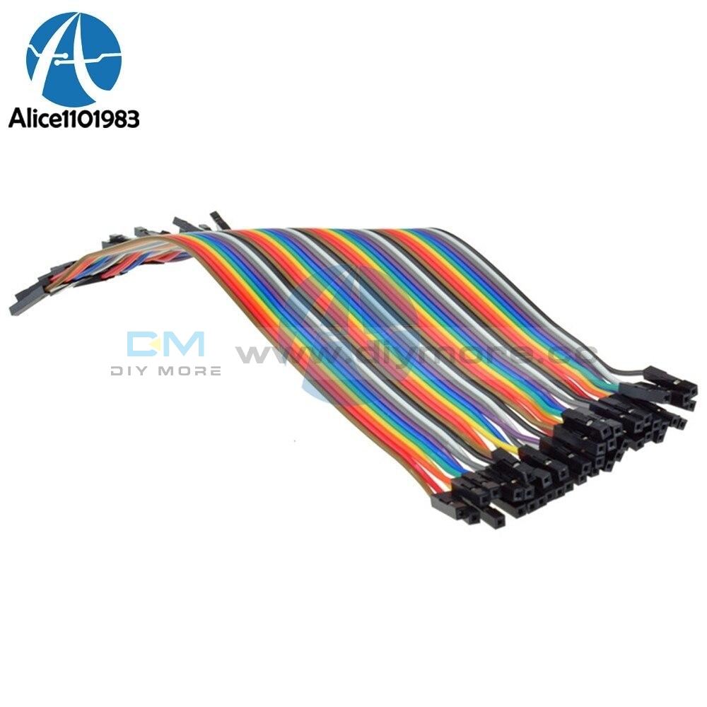 5Sets 40Pcs 2.54Mm Dupont Cable Female To Colorful Jumper Wire 20Cm For Arduino Diy Electronic Kit
