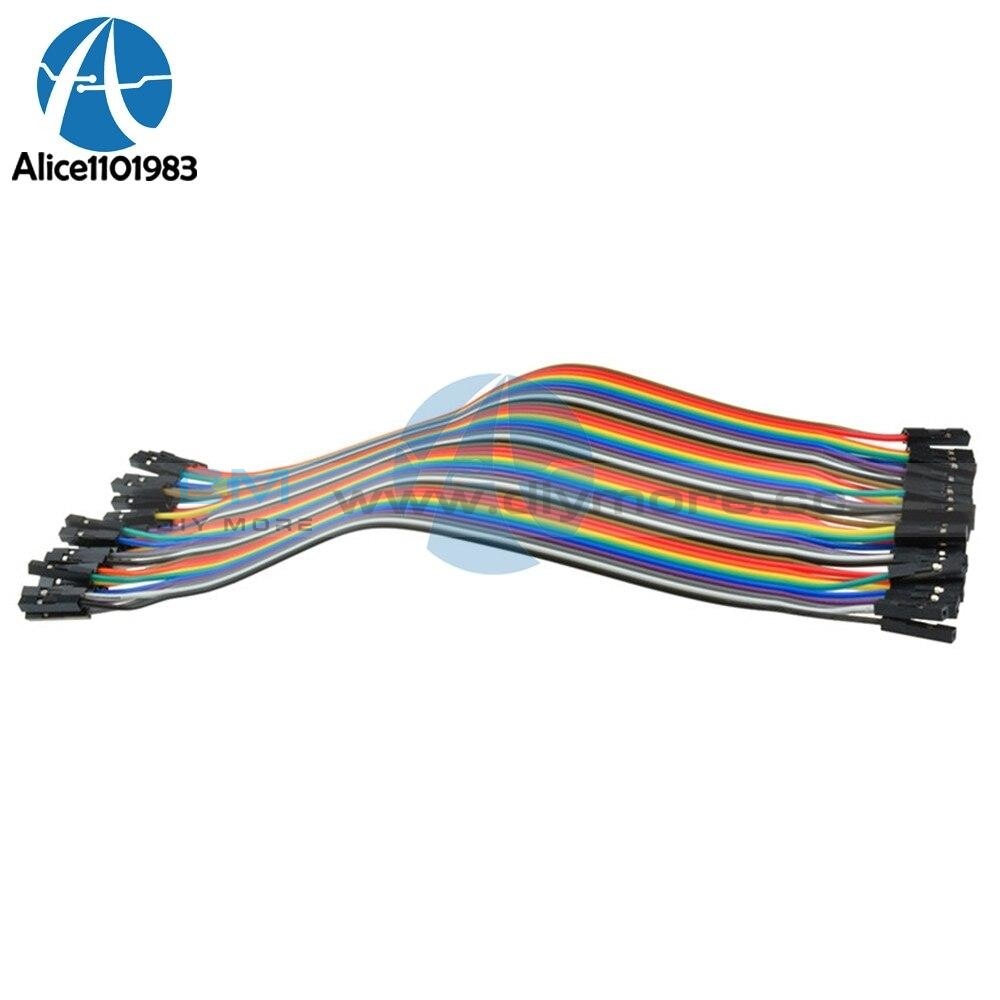 5Sets 40Pcs 2.54Mm Dupont Cable Female To Colorful Jumper Wire 20Cm For Arduino Diy Electronic Kit