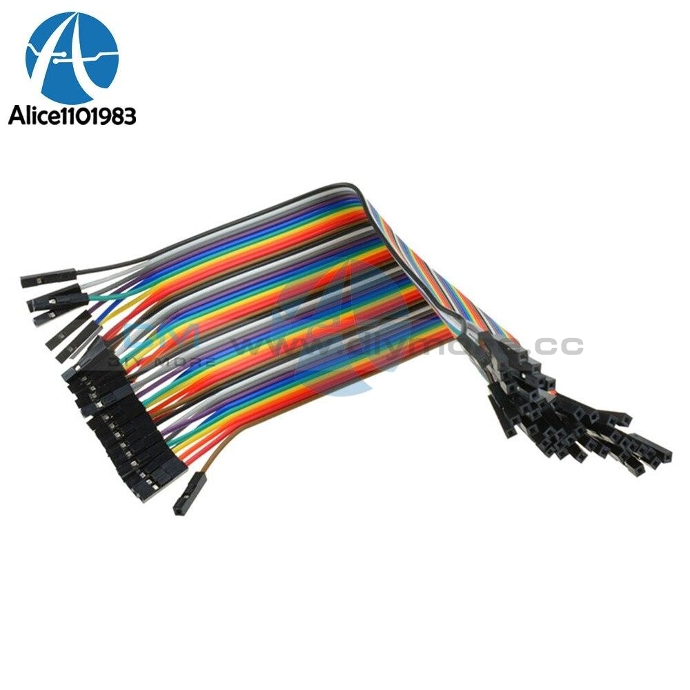 5Sets 40Pcs 2.54Mm Dupont Cable Female To Colorful Jumper Wire 20Cm For Arduino Diy Electronic Kit