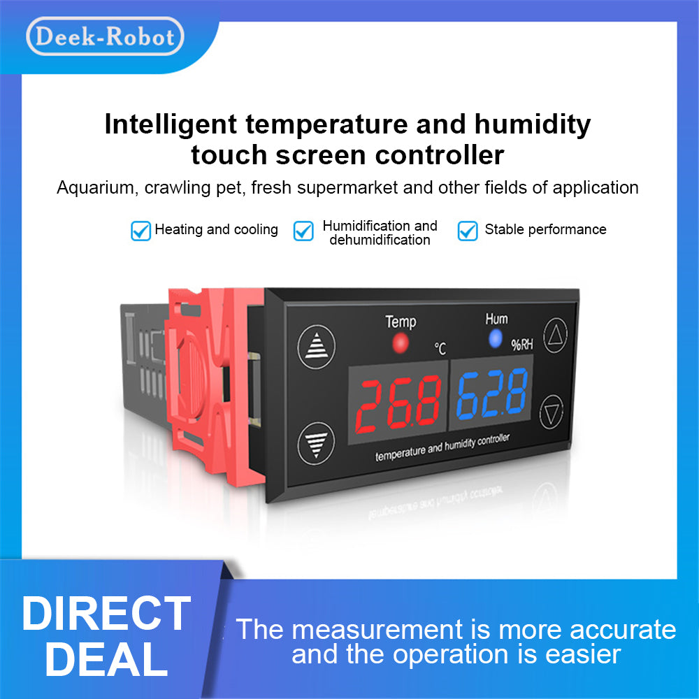 SHT2010 Touch Control Temperature Humidity Controller With Sht20 Sensor Module