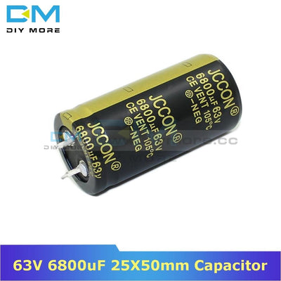 63V 6800Uf 25X50Mm 25X50 Aluminum Electrolytic Capacitor High Frequency Low Impedance Through Hole