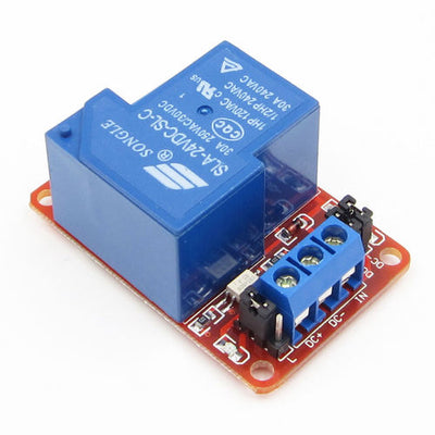 30A 24V 1-Channel Relay Module Board With Optocoupler H/L Level Triger MO