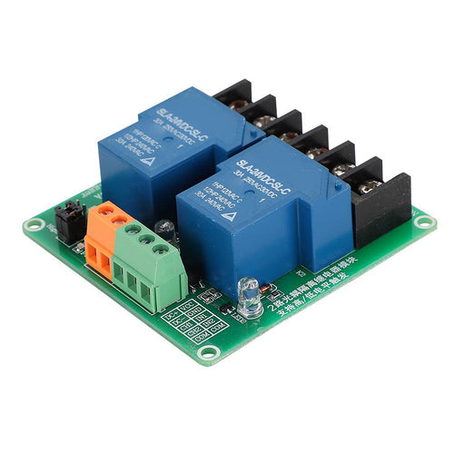 5/12/24V 2-Channel 30A Relay Switch Module Optocoupler Isolation Trigger Board