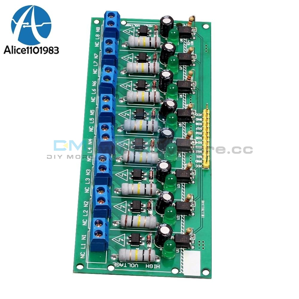 Module d'isolation optocoupleur 1 bits AC 220V, carte de détection de tension adaptative 3-5V pour Module d'isolation PLC Fotoaccoppiatore Module d'isolation optocoupleur 1 bits AC 220V, carte de détection de tension adaptative 3-5V pour Module d'isolation PLC Fotoaccoppiatore