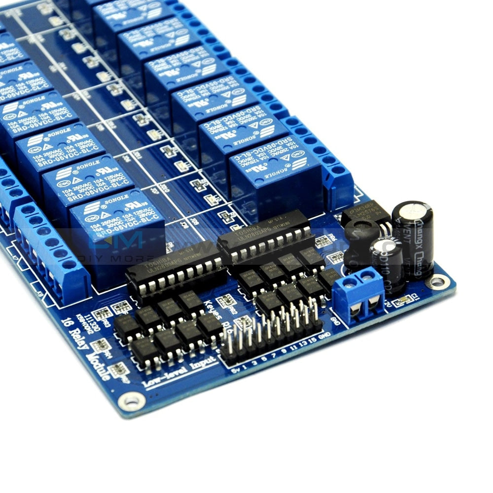 16 Channel 5V Relay Shield Module With Optocoupler For Arduino