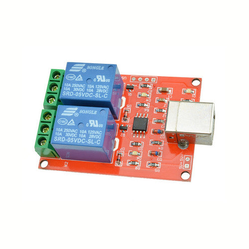 5V 2 Channel USB Relay Programmable Computer Control For Smart Home Automation