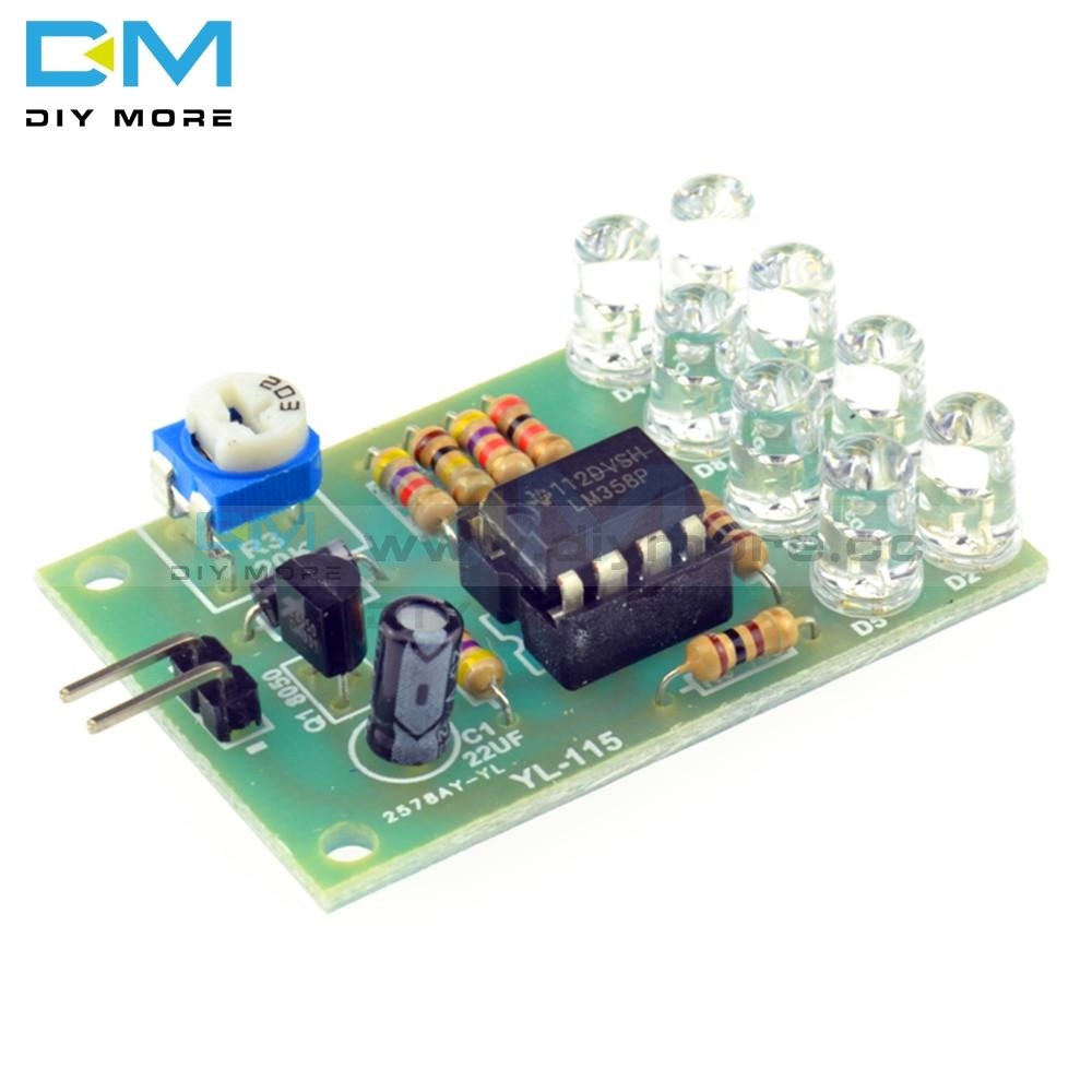 8Pcs 5Mm Bright Blue Led Lm358 Breathe Light Lamp Flicker Flashing Parts Suite Electronic Components