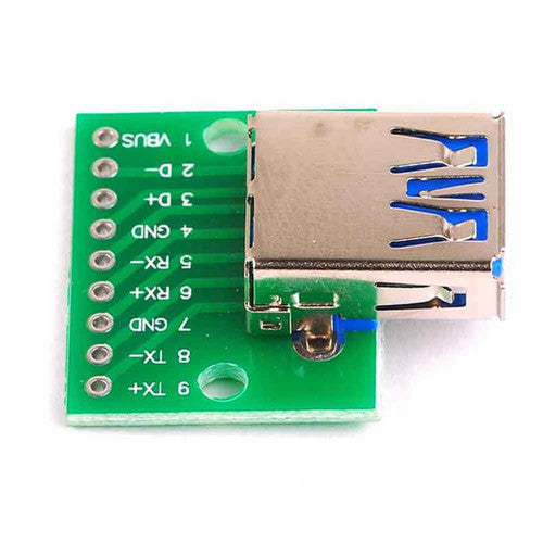 USB 3.0 3.1 Female to DIP Adapter PCB Module Connector Converter For Arduino