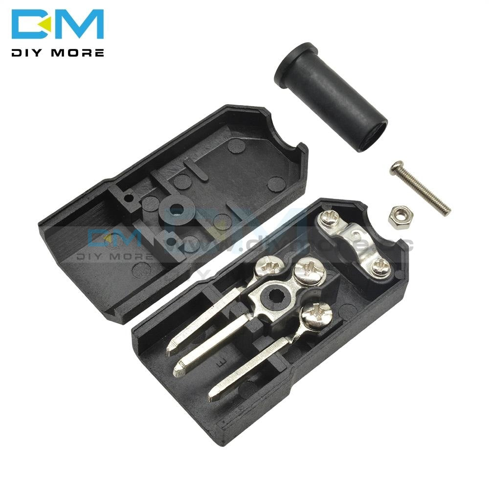 Ac 013A 250V 10A Male Power Adapter Iron Core 3 Terminals Iec320 C13 Connector Pins Integrated