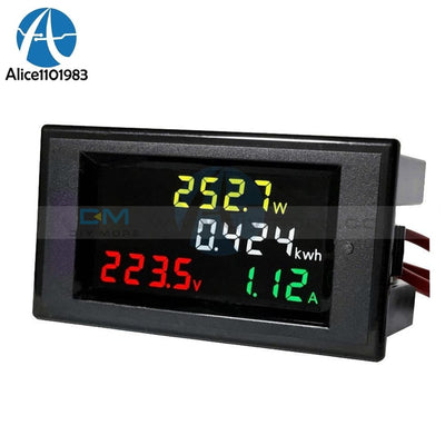 Ac 80 300V 100A Lcd Digital Ammeter Meter Voltmeter Power Module Volt Watt Kwh Integrated Circuits