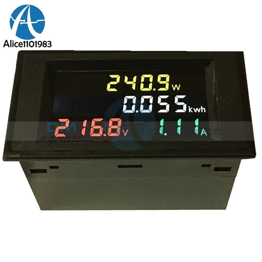 Ac 80 300V 100A Lcd Digital Ammeter Meter Voltmeter Power Module Volt Watt Kwh Integrated Circuits