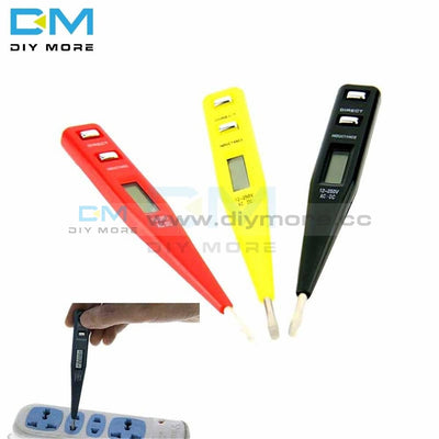 Ac Dc 12V 250V Digital Lcd Voltage Tester Pen Ac/dc Detector Continuity Detection Pen Inductance